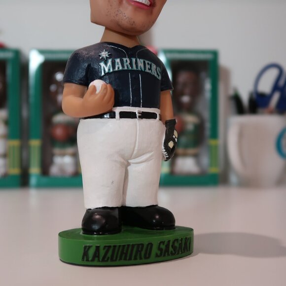 Kazuhiro Sasaki2001 Hand Painted Bobble Head Seattle Mariners MLB NO BOX - Picture 11 of 11